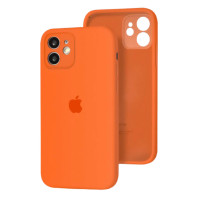 Чехол Silicone Case Full Camera для iPhone 12 Kumquat